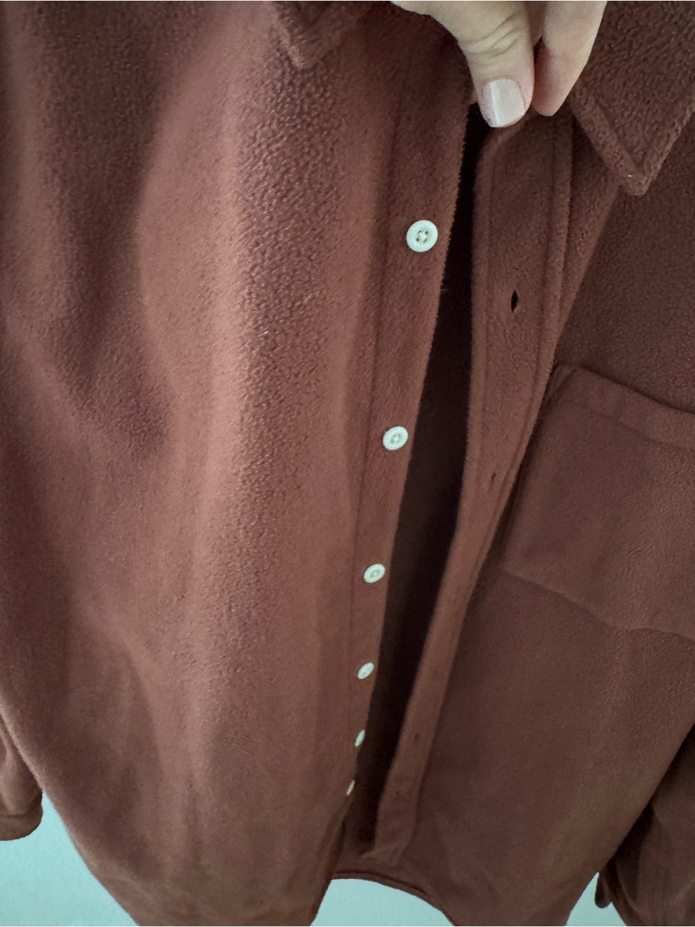 Madewell men’s Rust Fleece shirt - Picture 2 of 4